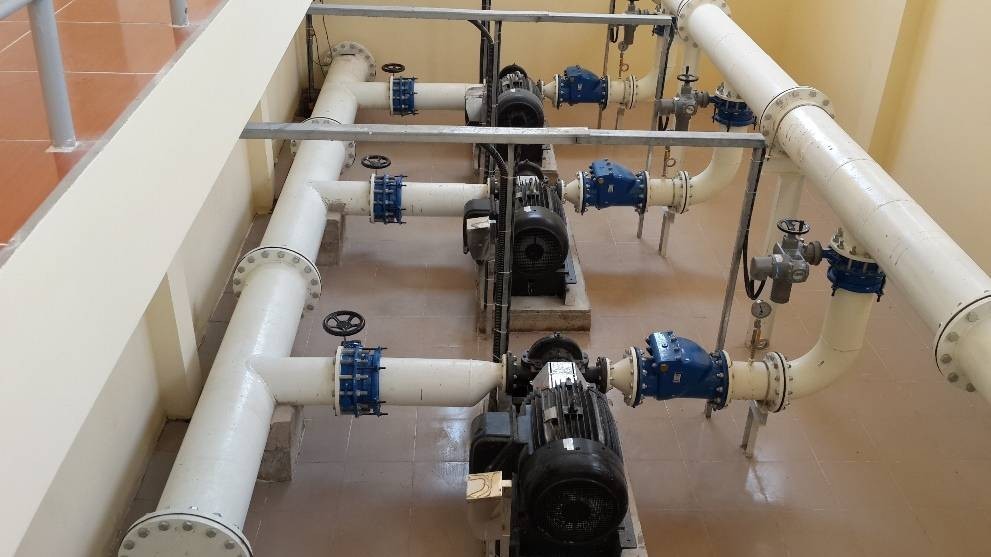 Trạm bơm tăng áp cầu Hàm Luông