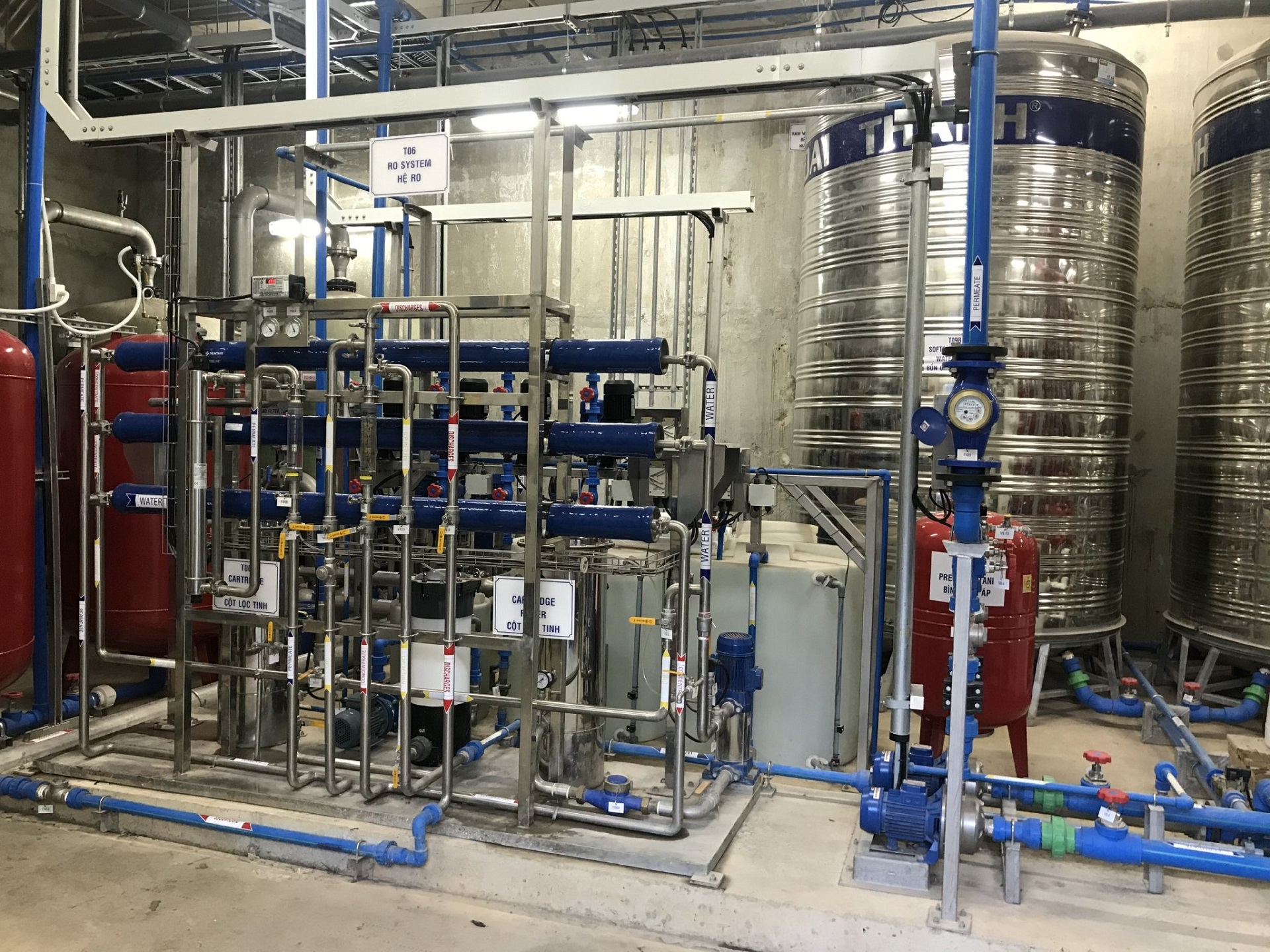 Hệ thống xử lý nước cấp và nước RO nhà máy dệt Đà Lạt